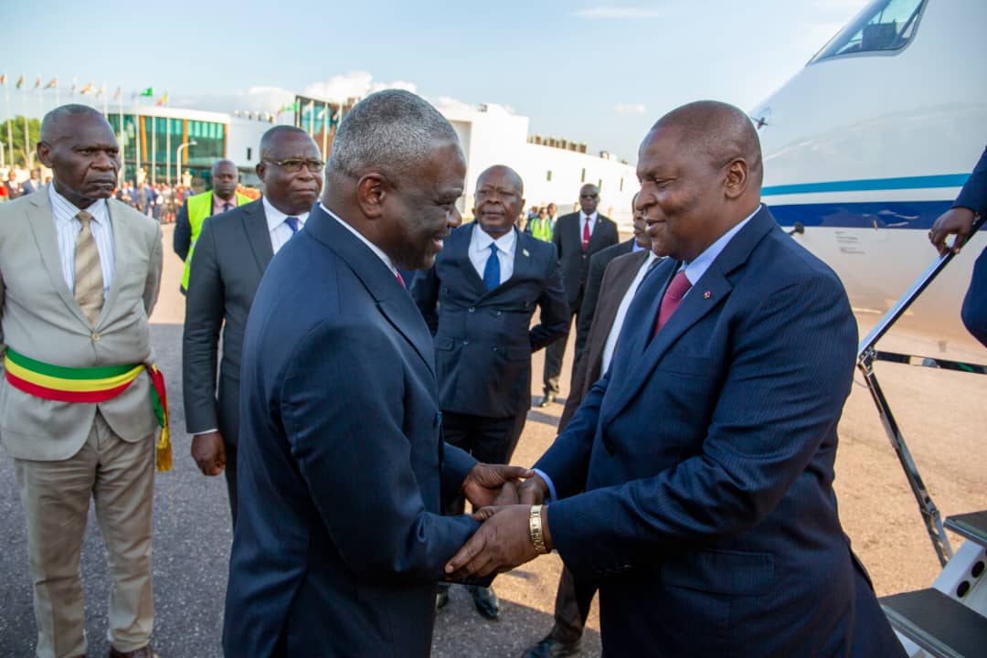 t, le Premier Ministre, Chef du Gouvernement Anatole Collinet MAKOSSO a accueilli, S.E.M Faustin-Archange Touadéra, Président de la République Centrafricaine