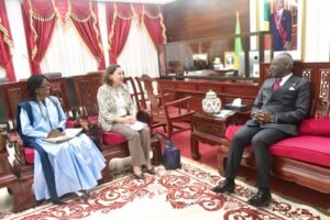 Le Premier Ministre, Chef du Gouvernement Anatole Collinet MAKOSSO s'est entretenu avec la Directrice Adjointe du bureau régional pour l’Afrique du Programme des Nations unies pour le développement ( Pnud)