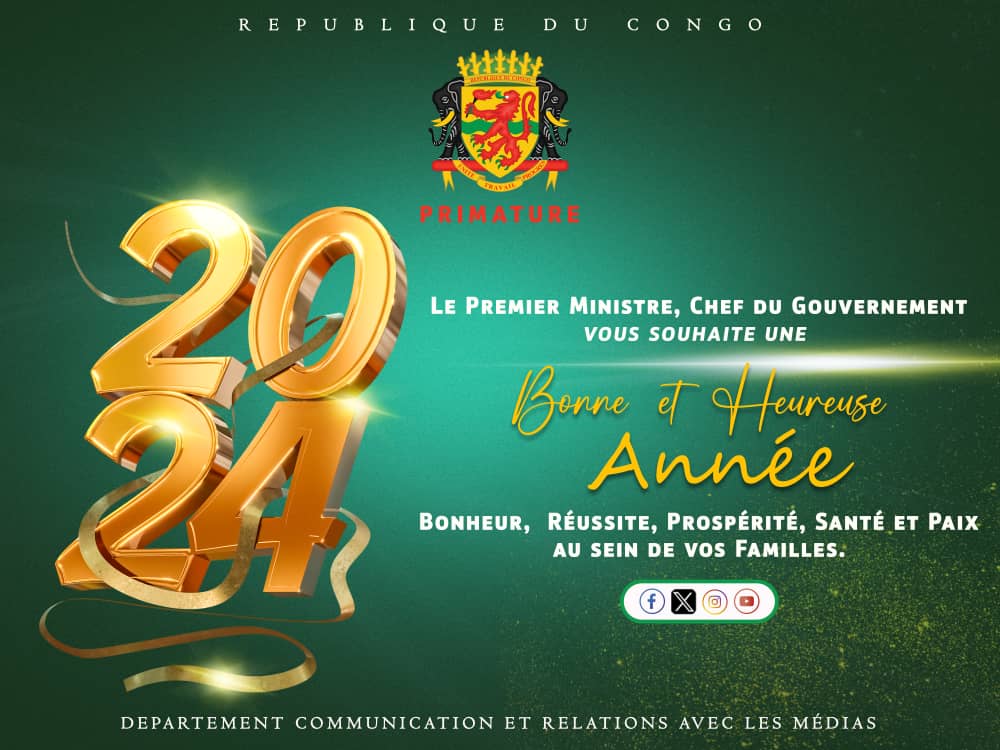 Voeux du premier ministre chef du gouvernement Anathole collinet Makosso