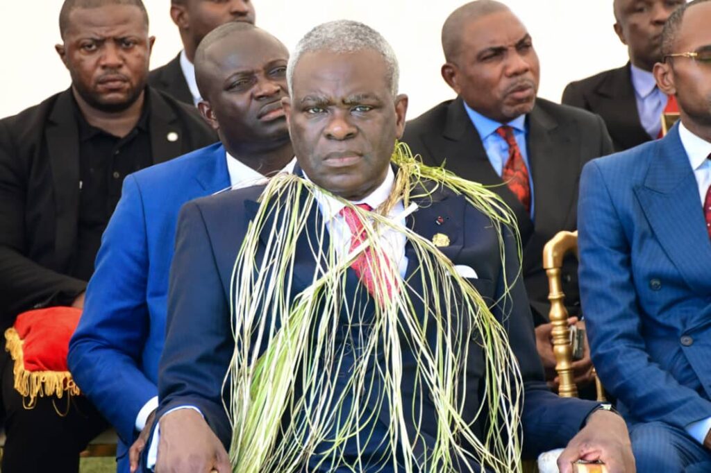Anatole Collinet MAKOSSO a pris part à la cérémonie de réception des bâtiments de l'institut des déficients auditifs,